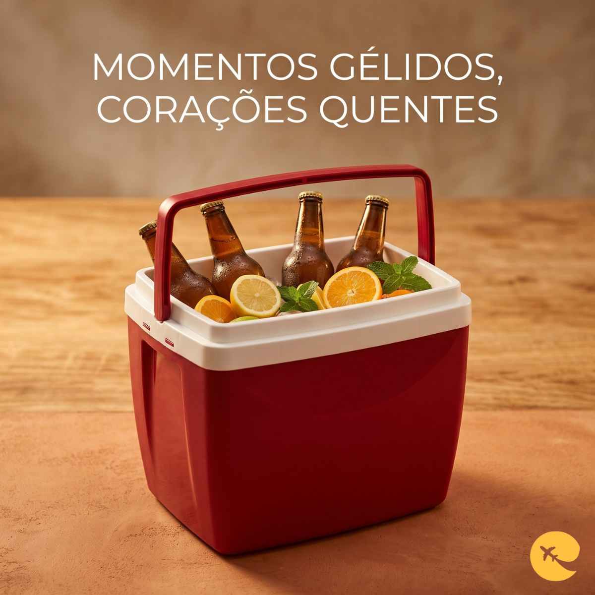 CAIXA TERMICA 26 LITROS VERMELHA