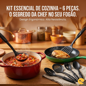 KIT UTENSÍLIOS DE COZINHA 6 PEÇAS