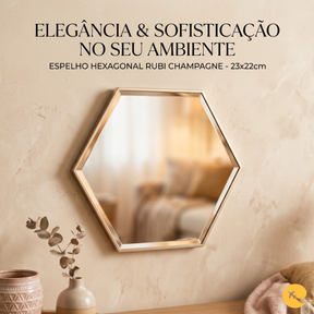 ESPELHO DECORATIVO RUBI CHAMPAGNE
