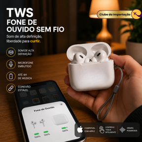 FONE DE OUVIDO SEM FIO TWS
