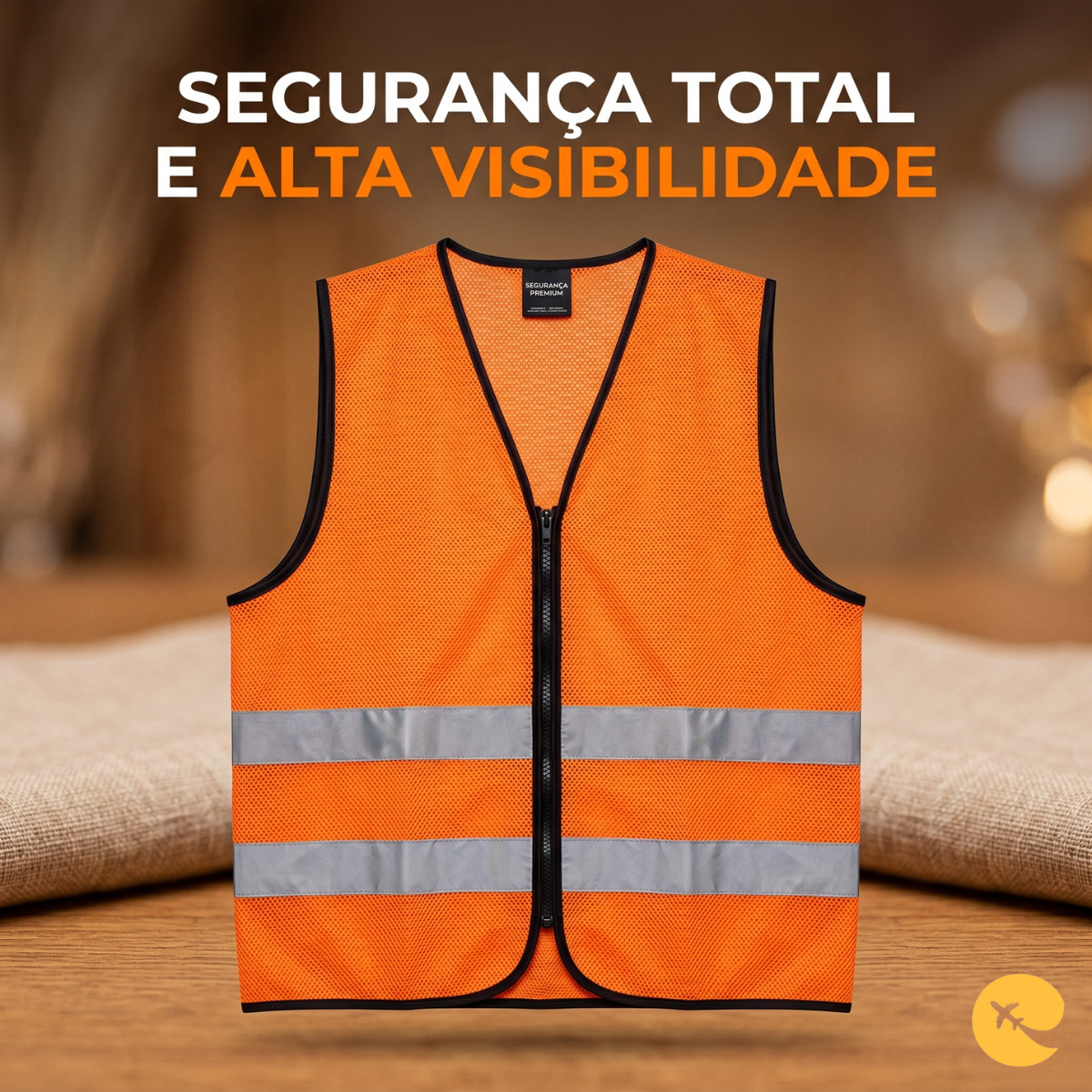COLETE REFLETIVO LARANJA