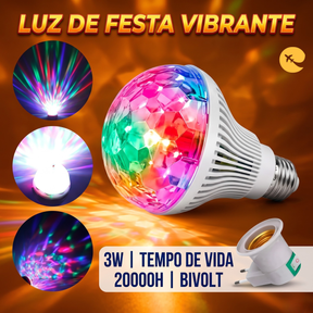 Lampada Giratoria Colorida 3w