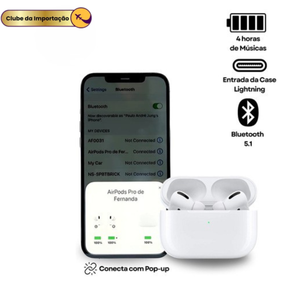 Fone Sem Fio Bluetooth Para iPhone E Android Ultra Premium
