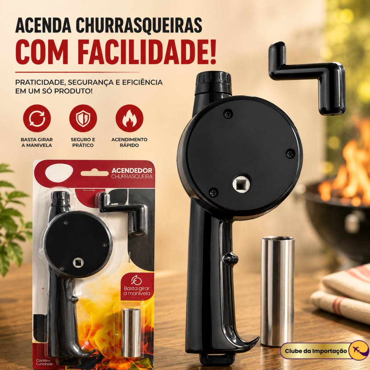 ACENDEDOR DE CHURRASQUEIRA