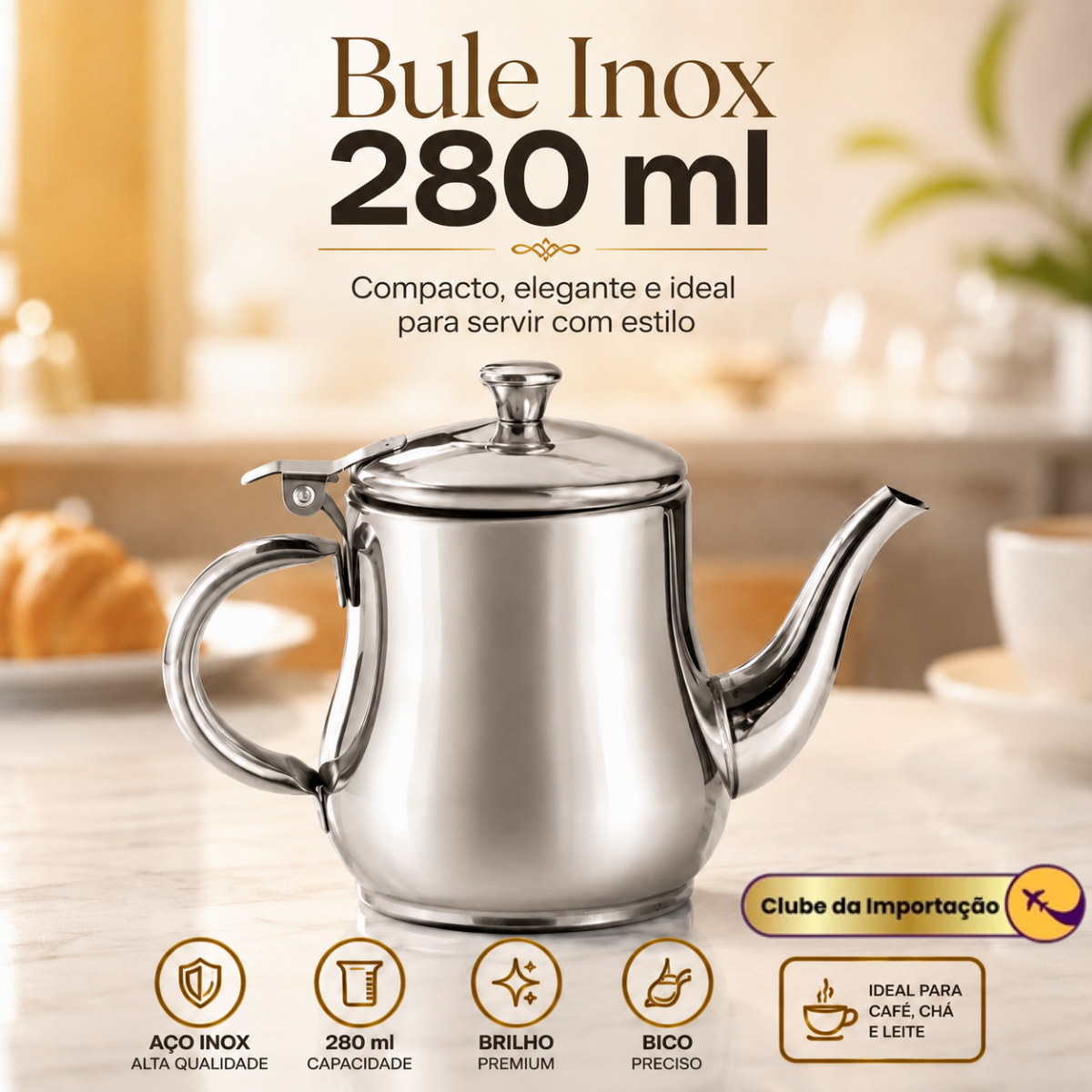 Bule De Inox 280Ml