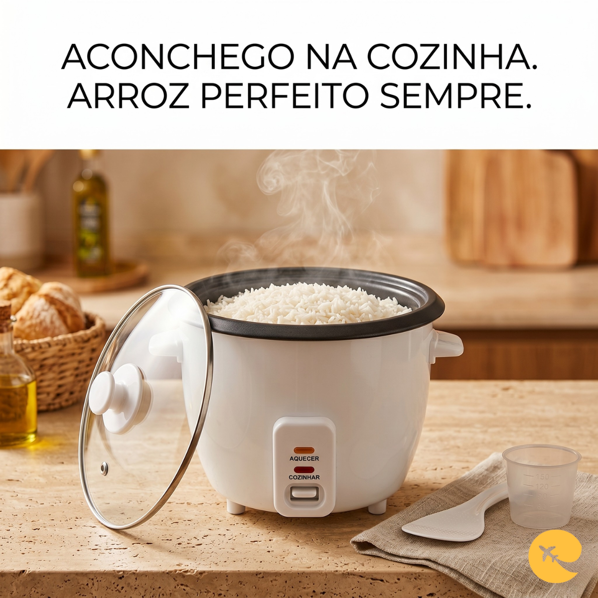 PANELA DE ARROZ ELETRICA 1,3L Branca
