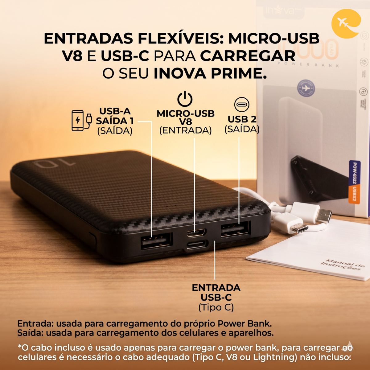 POWER BANK 10000 POW-8523