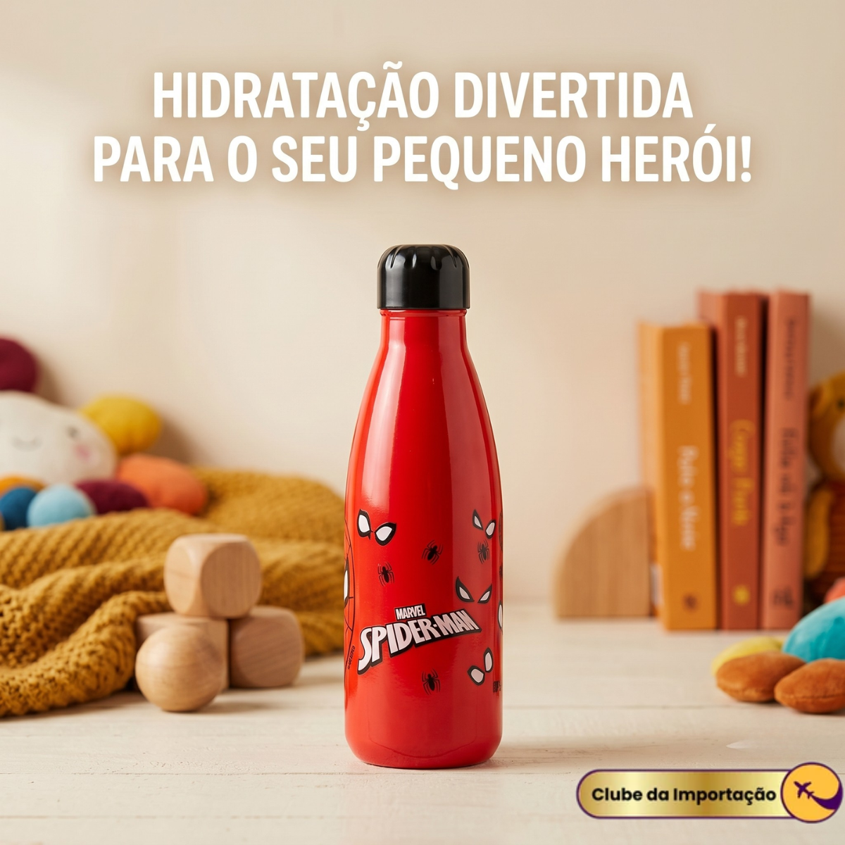 GARRAFA 600ML HOMEM ARANHA