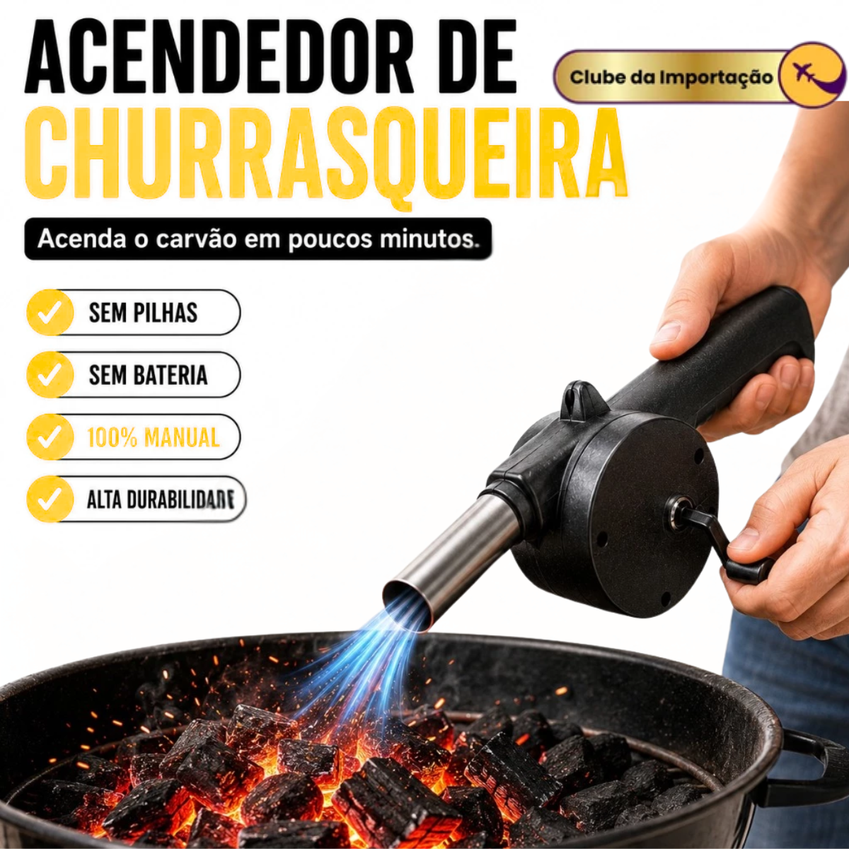 ACENDEDOR DE CHURRASQUEIRA