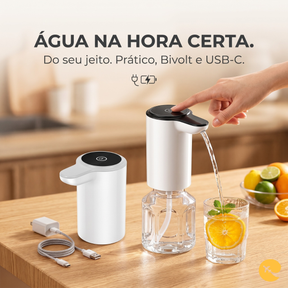 Bomba Elétrica Recarregável Para Galão De Água Bivolt