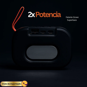 Caixa de Som Bluetooth 5W com Suporte para Celular