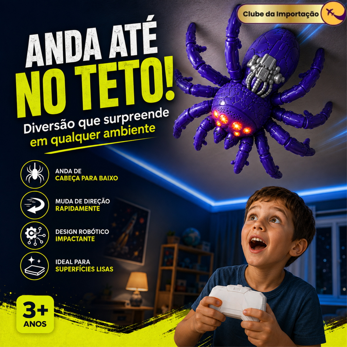 ARANHA ESCALA PAREDE