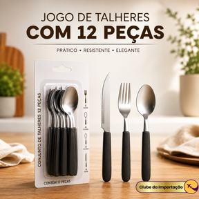 CONJUNTO DE TALHERES 12 PECAS