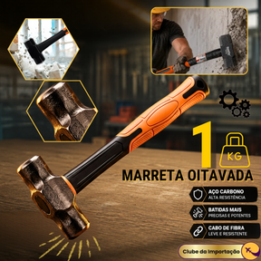 Marreta Oitavada Cabo em Fibra 2LB