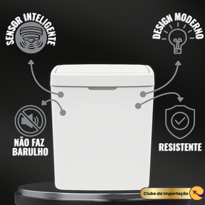 Lixeira Automática 15 Litros Com Sensor Abre E Fecha Sozinha