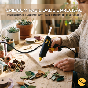Pistola de cola quente 10W