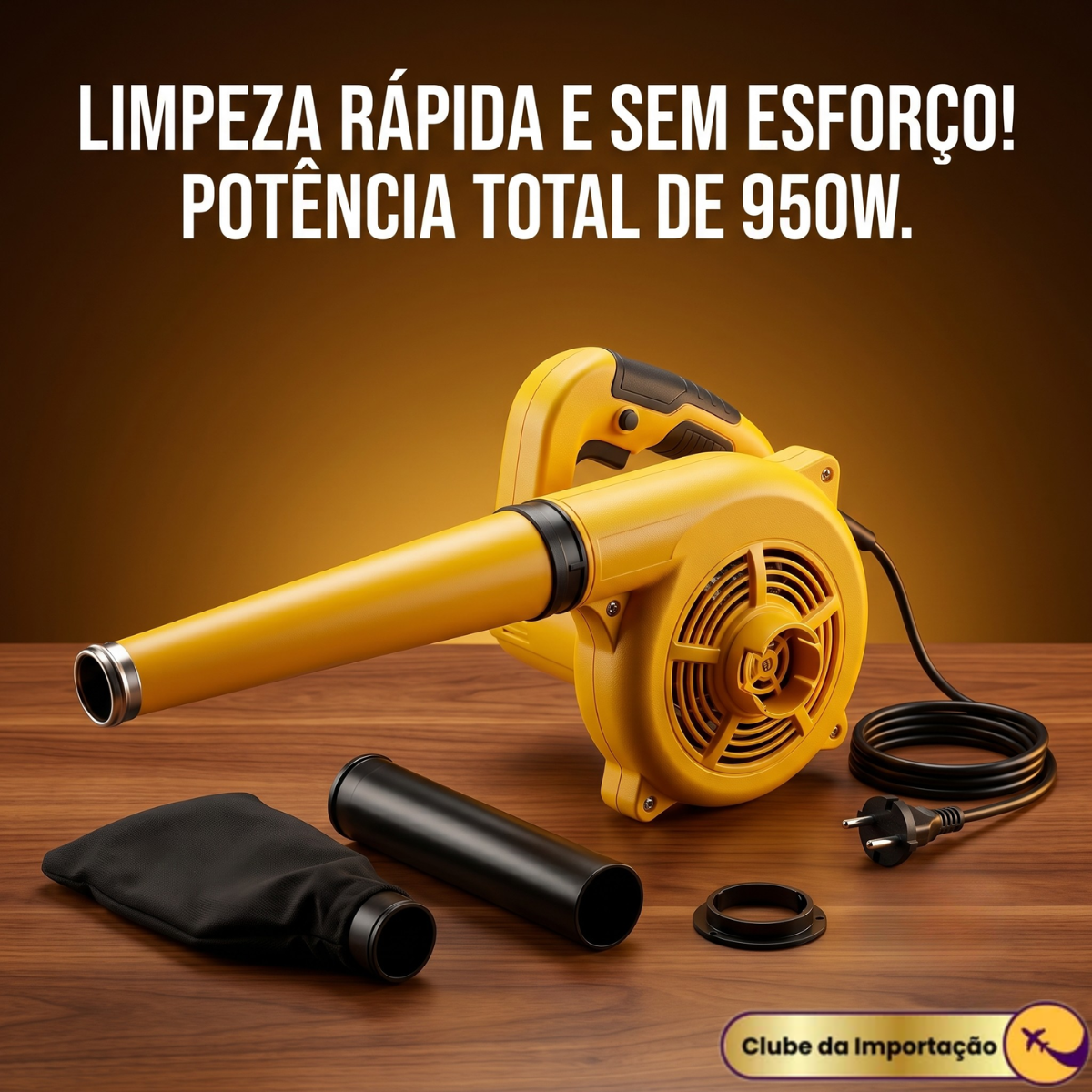SOPRADOR E ASPIRADOR ELETRICO
