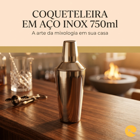 COQUETELEIRA EM AÇO INOX