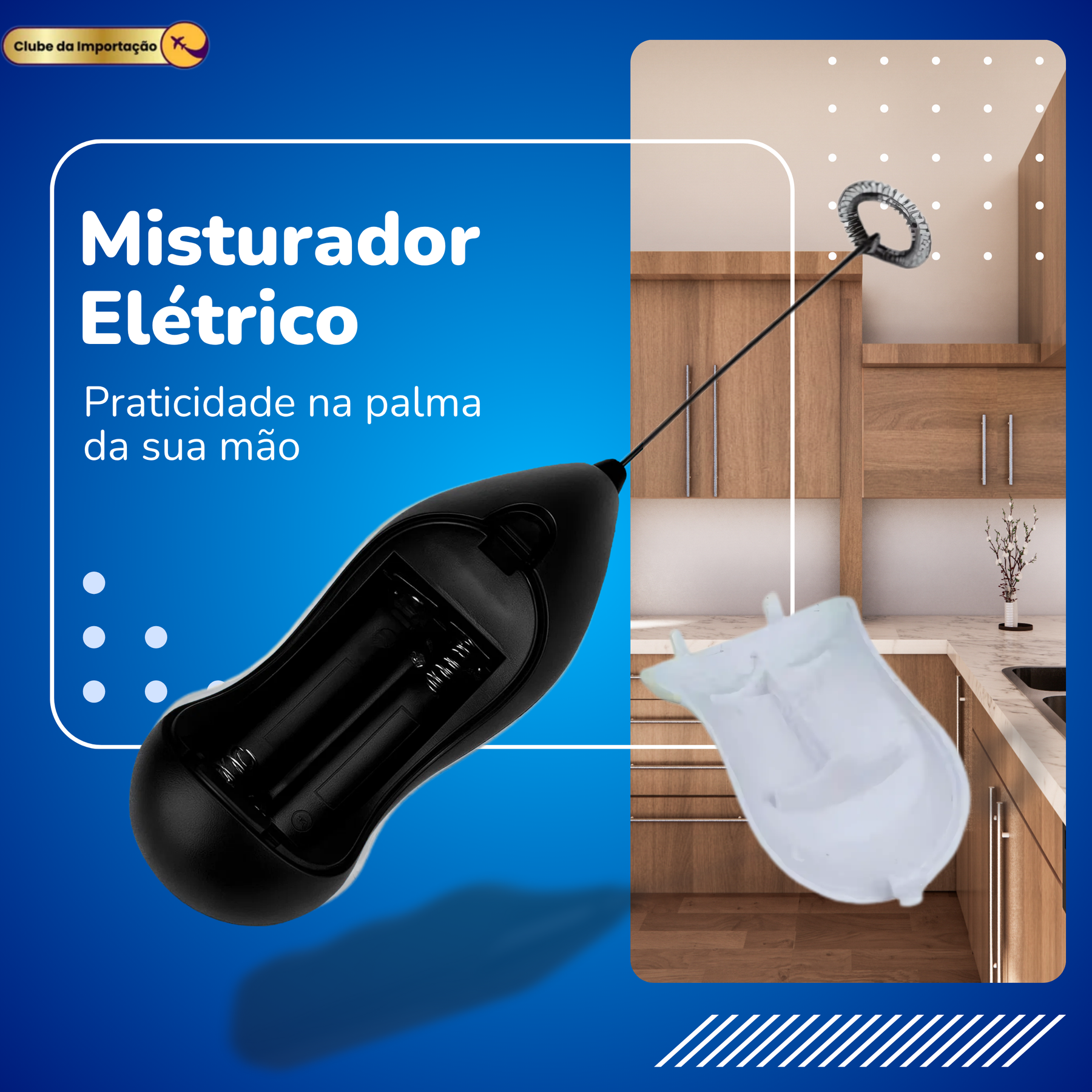 Mini Mixer TurboChef – Leve, Potente e Prático para o Seu Dia a Dia!