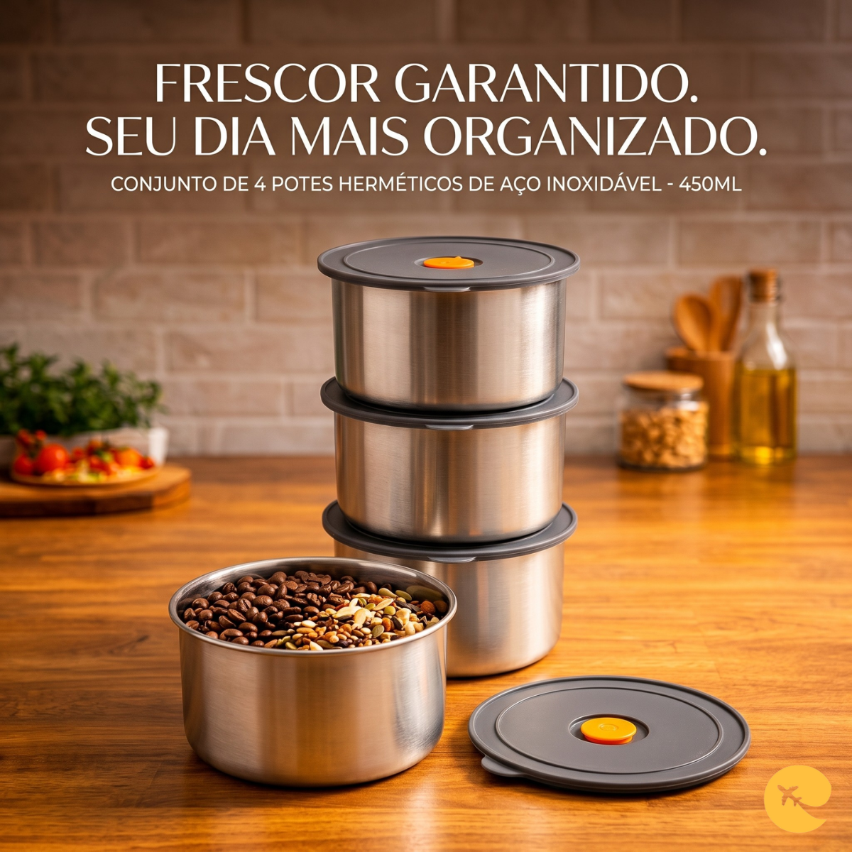 CONJUNTO DE POTES HERMETICOS
