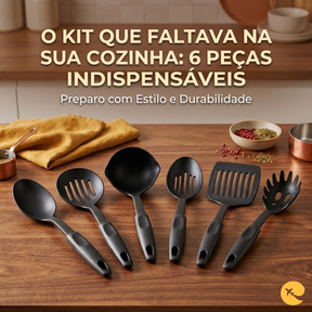KIT UTENSÍLIOS DE COZINHA 6 PEÇAS