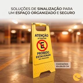 PLACA PROIBIDO ESTACIONAR