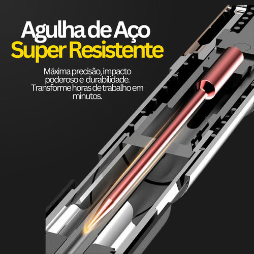 Pistola De Prego Fixa Pino Profissional Grampeia Parede, Aço