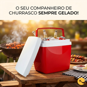 CAIXA TERMICA 26 LITROS VERMELHA