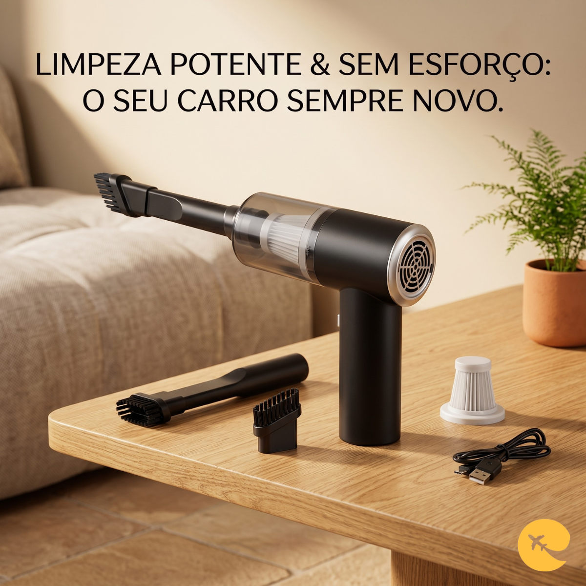 Aspirdor de Pó Elétrico Portatil