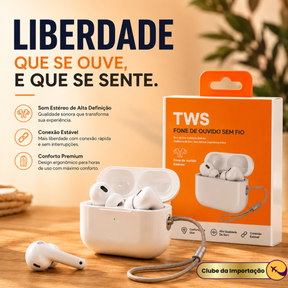 FONE DE OUVIDO SEM FIO TWS