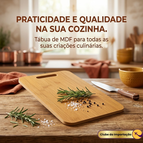 Tabua De Madeira Retangular Grande