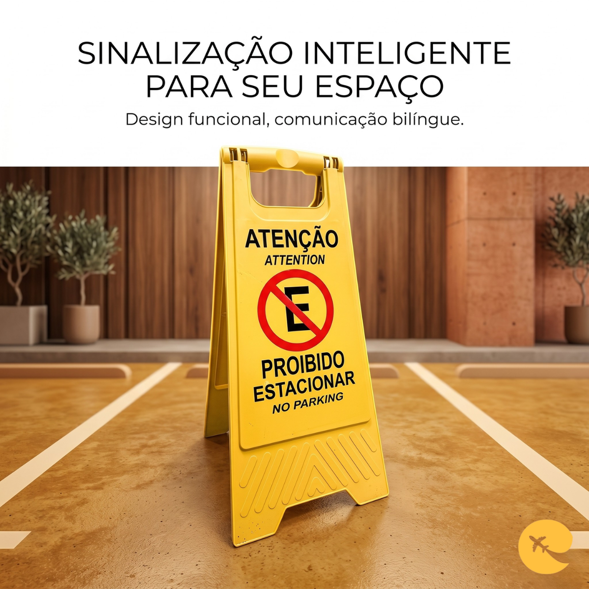 PLACA PROIBIDO ESTACIONAR