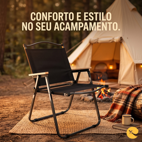 CADEIRA CAMIPING DOBRAVEL PRETO