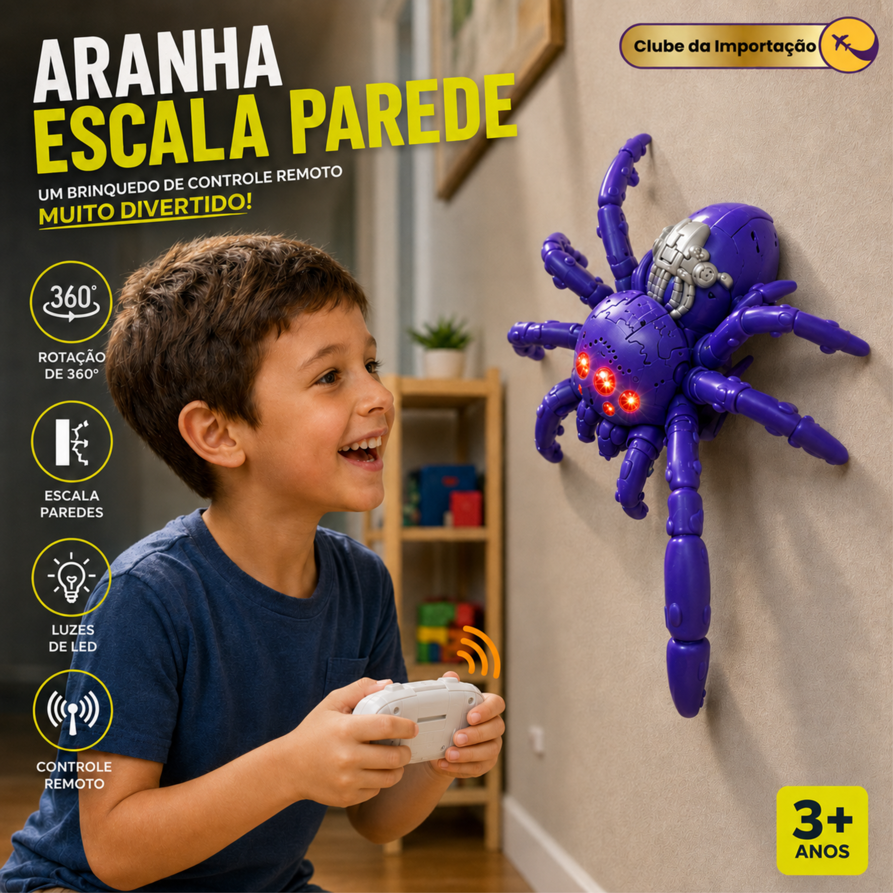 ARANHA ESCALA PAREDE