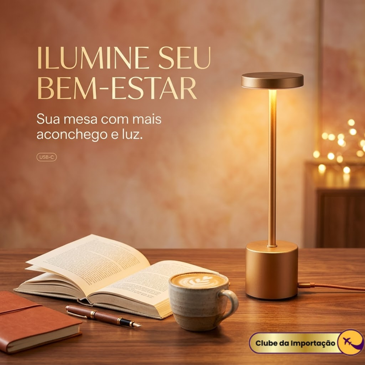 Mini Luminaria De Mesa