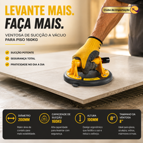 Ventosa Sucção A Vácuo Mármore Metais Porcelanatos Vidro