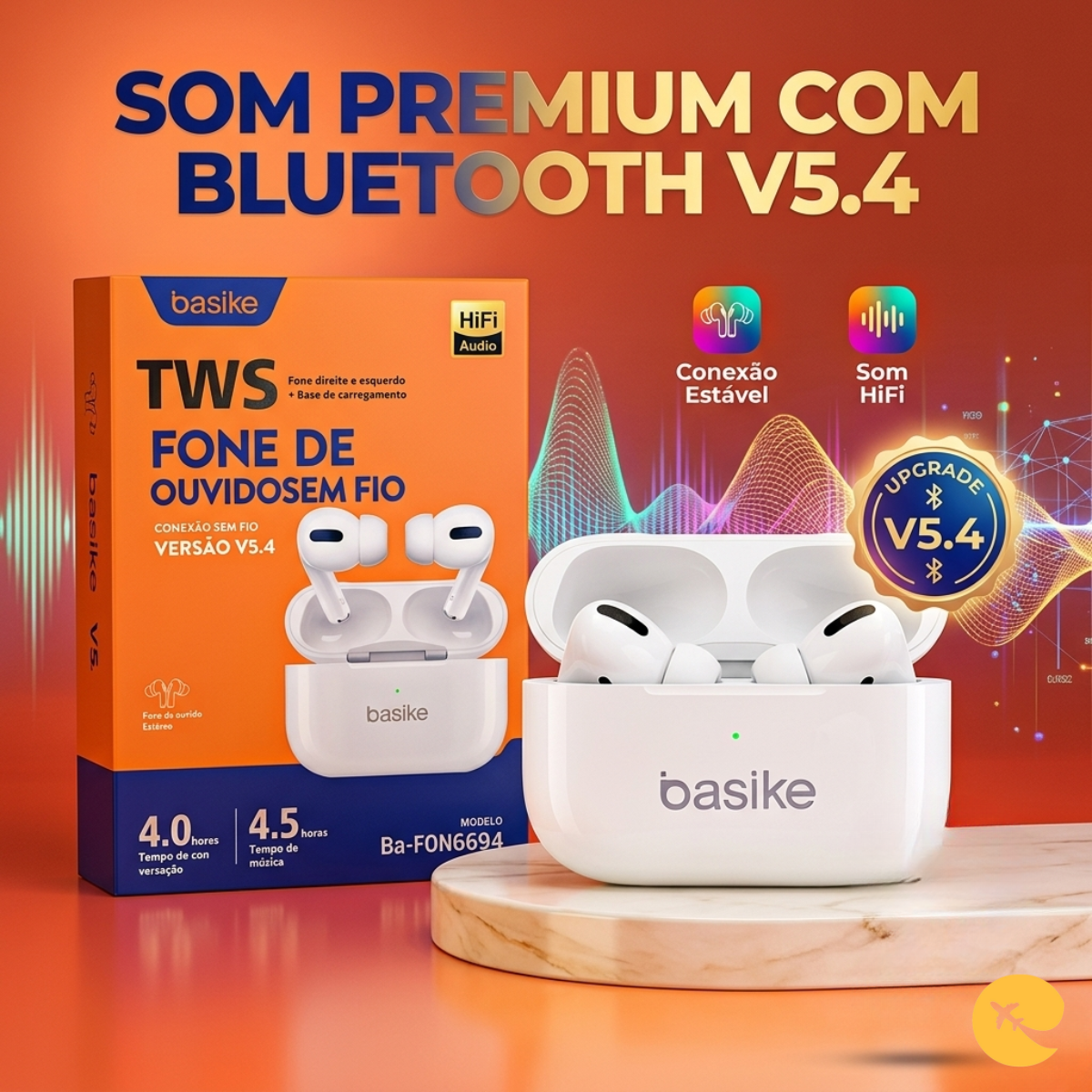 FONE DE OUVIDO SEM FIO 6694