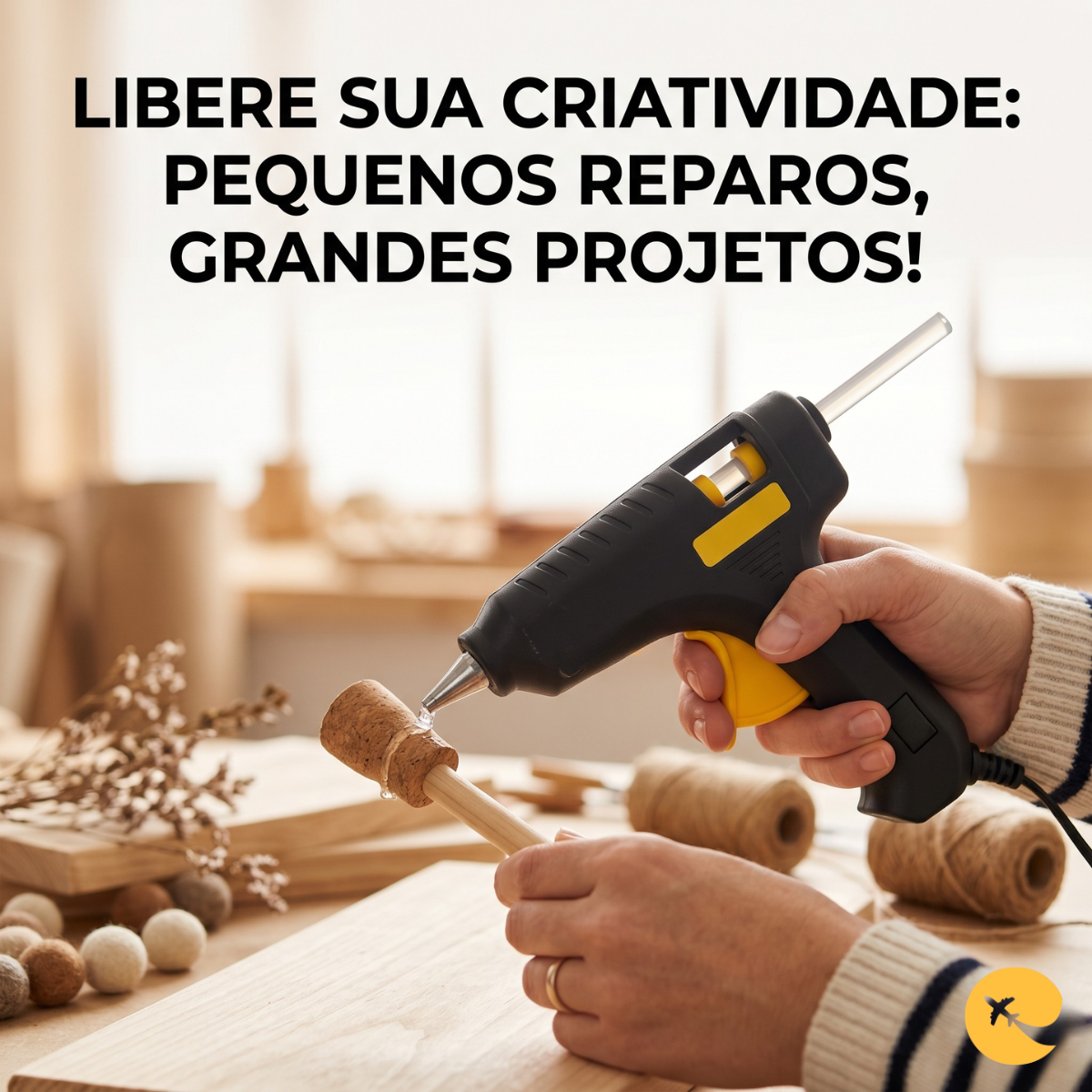Pistola de cola quente 10W
