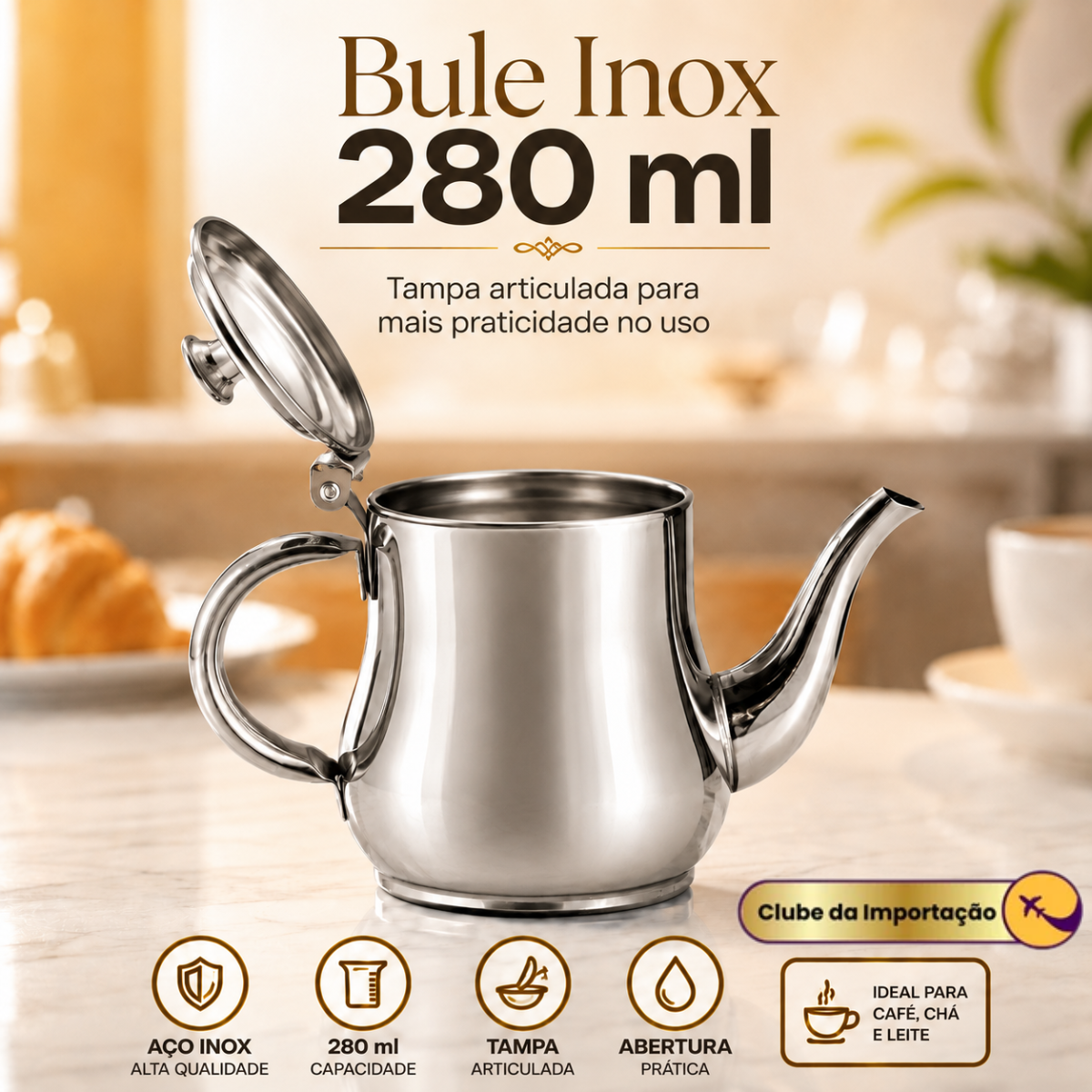 Bule De Inox 280Ml