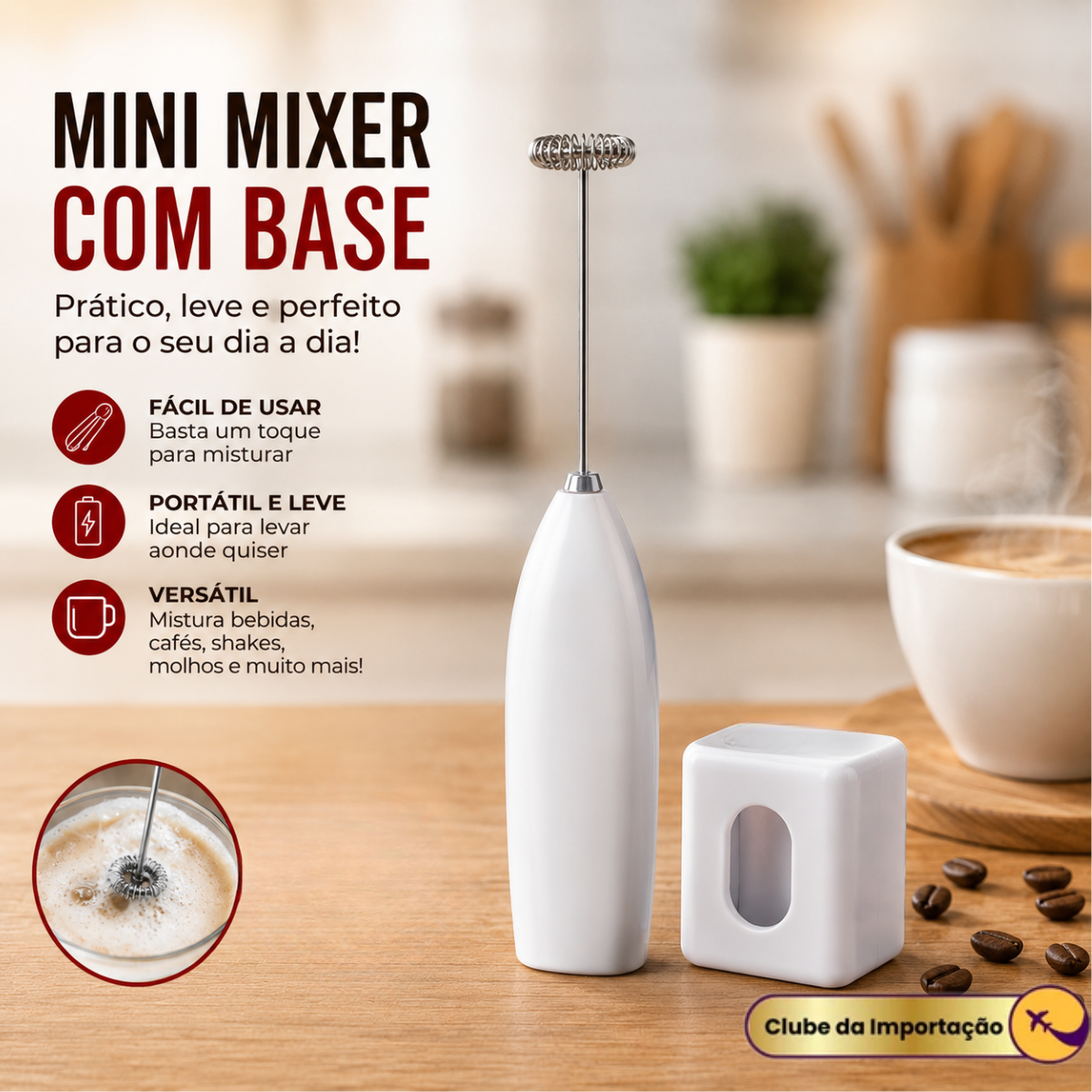 MINI MIXER COM BASE