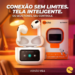 FONE DE OUVIDO COM TELA