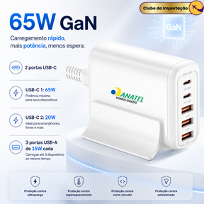 Fonte Estação De Carga Para Macbook E Notebook Galaxy Book Branco