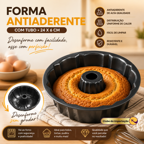 FORMA COM FURO CENTRAL  ANTIADERENTE