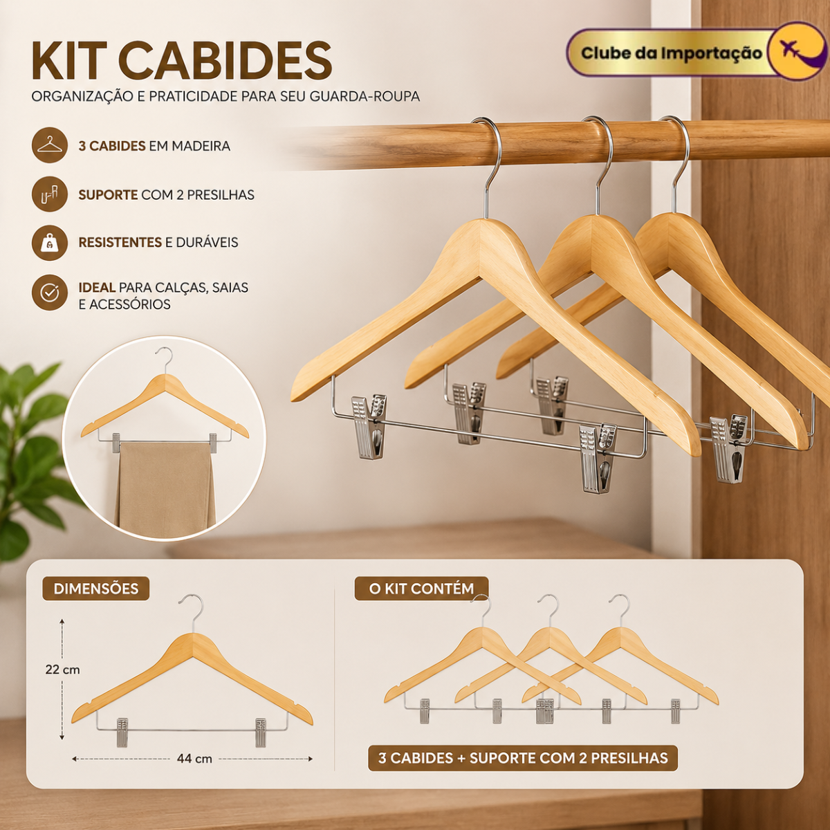 KIT CABIDE COM PRESILHA
