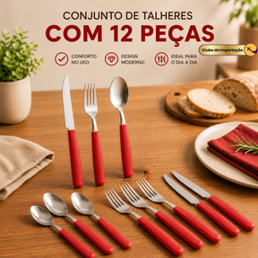 CONJUNTO DE TALHERES 12 PECAS