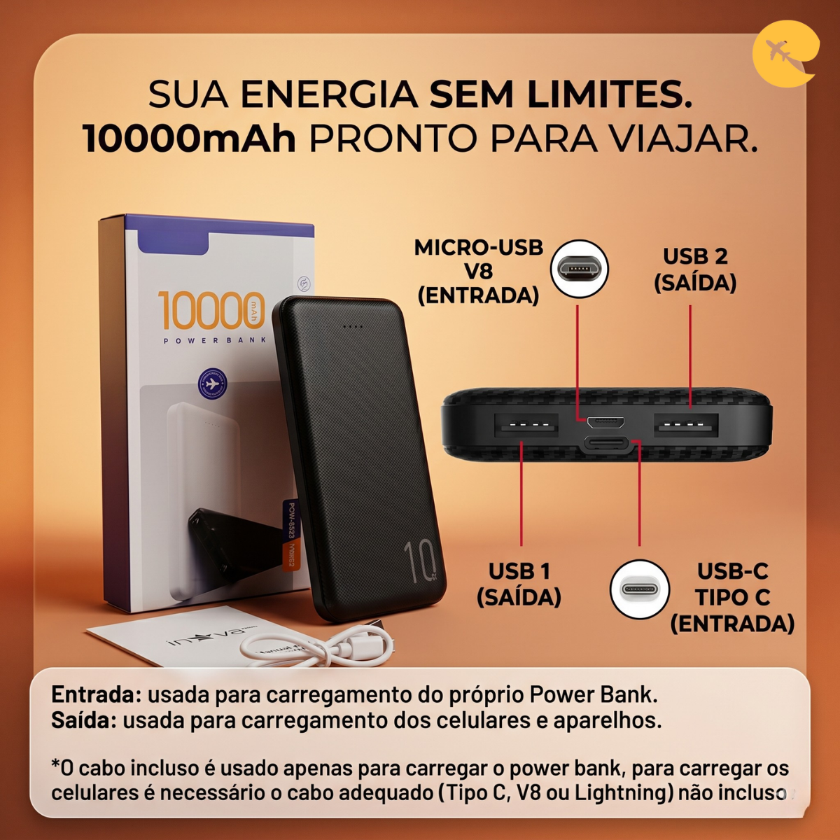 POWER BANK 10000 POW-8523