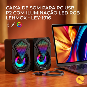 Caixa de Som PC RGB