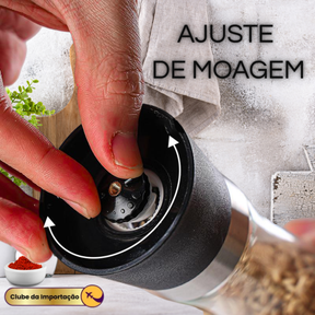 Moedor De Pimenta Manual De Cozinha Aço Inoxidável