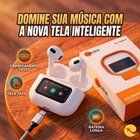 FONE DE OUVIDO COM TELA