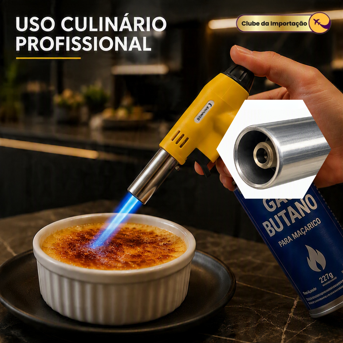 MAÇARICO PORTATIL CULINARIA
